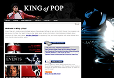 Screenshot of King of Pop (The UK Michael Jackson Fanclub)