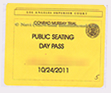 One of Navi's passes for the Conrad Murray Trial